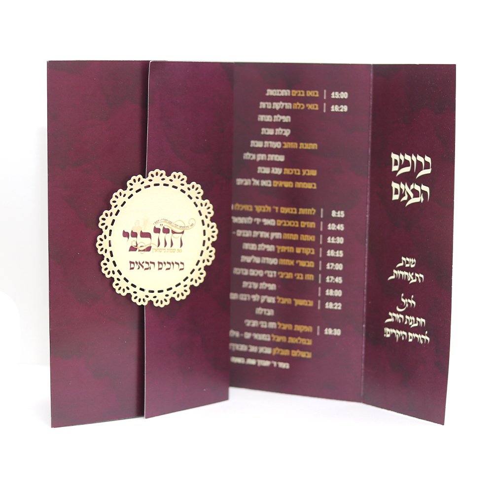 תוכניה מעוצבת לחדר אירוח בשילוב חיתוך צורני